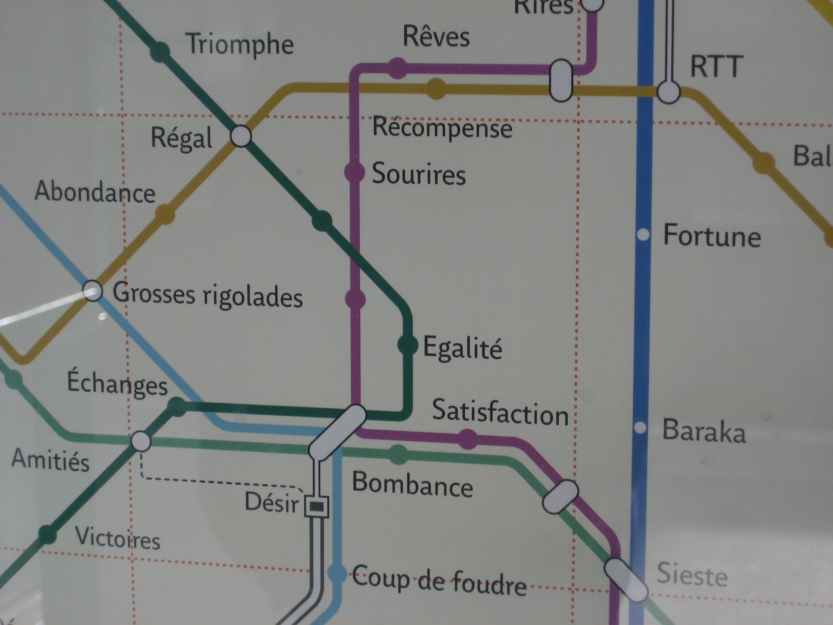 Paris metro map